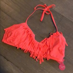 Xhilaration pink bikini top size medium NWT